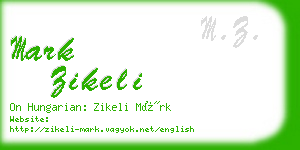 mark zikeli business card